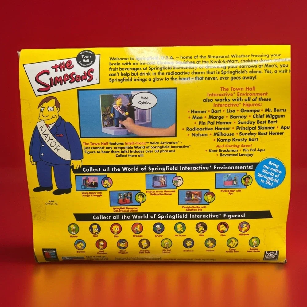Simpsons World Of Springfield  Town Hall W/Exclusive Mayor‎ Quimby  NIB Works